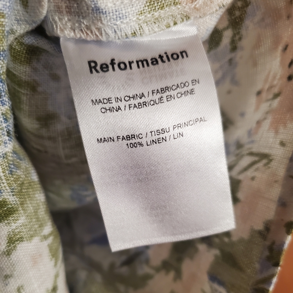 NWT Reformation Gresyon Linen Dress Size Small - Picture 6 of 9